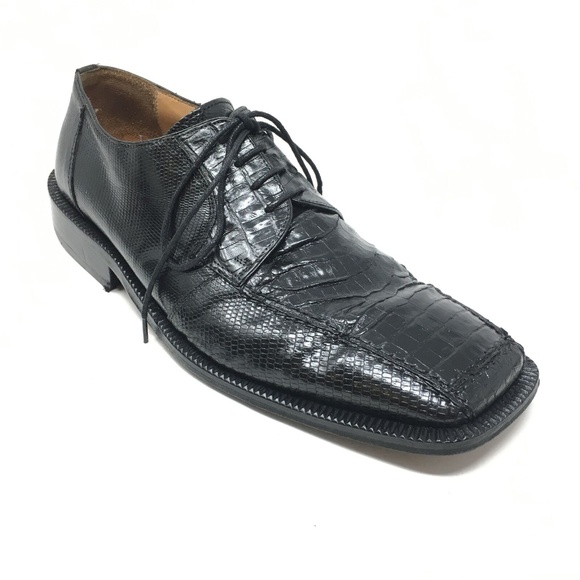 David Eden Oxfords Shoes Size 9.5 Black Crocodile main image 7
